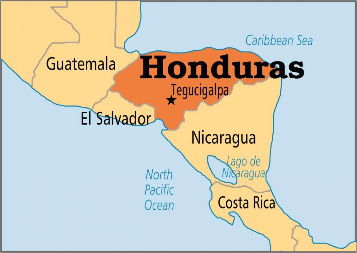 Honduras kapitálu mapu