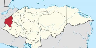 Mapa copan Honduras