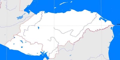 Honduras prázdne mapu