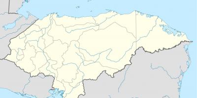 Mapa zobrazuje Honduras