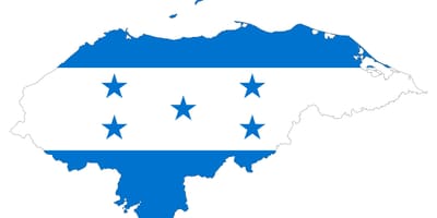 Mapa Honduras vlajka