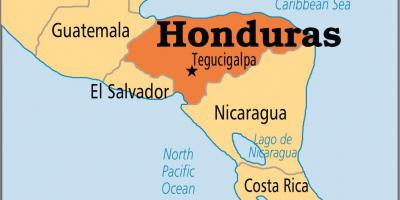 Honduras kapitálu mapu